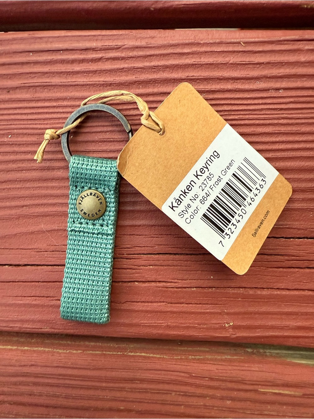 Fjallraven Kånken Frost Green Key Ring - Picture 2 of 2